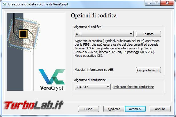 Come creare file contenitore criptato VeraCrypt