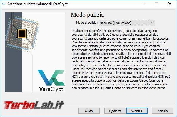 Come criptare disco sistema Veracrypt