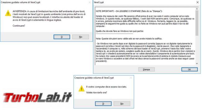 Come criptare disco sistema Veracrypt