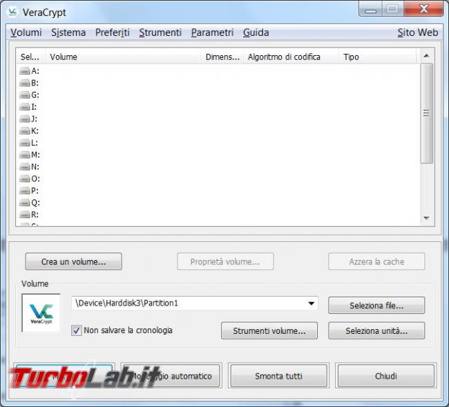 Come criptare partizioni, dischi USB pendrive Veracrypt