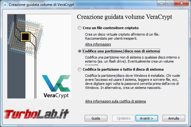 Come criptare partizioni, dischi USB pendrive Veracrypt