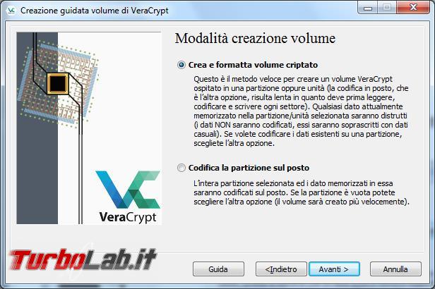 Come criptare partizioni, dischi USB pendrive Veracrypt