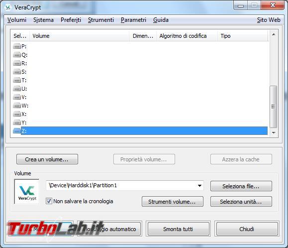 Come criptare partizioni, dischi USB pendrive Veracrypt