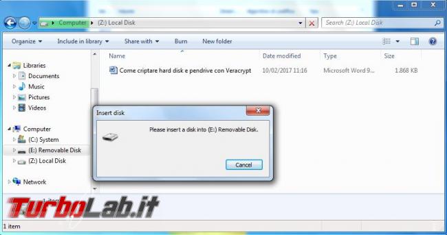 Come criptare partizioni, dischi USB pendrive Veracrypt