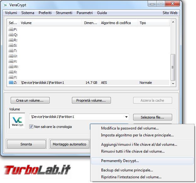 Come criptare partizioni, dischi USB pendrive Veracrypt